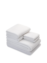 Fairtrade Cotton Bath Sheet Set in White#color_white