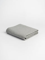 Organic and Fairtrade Warm + Cozy Flannel Bed Sheet Set in Grey Melange#color_grey-melange