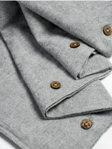 Organic and Fairtrade Warm + Cozy Flannel Duvet Cover in Grey Melange#color_grey-melange