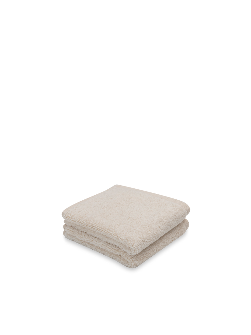 Organic and Fairtrade Cotton Washcloth in Desert#color_natural