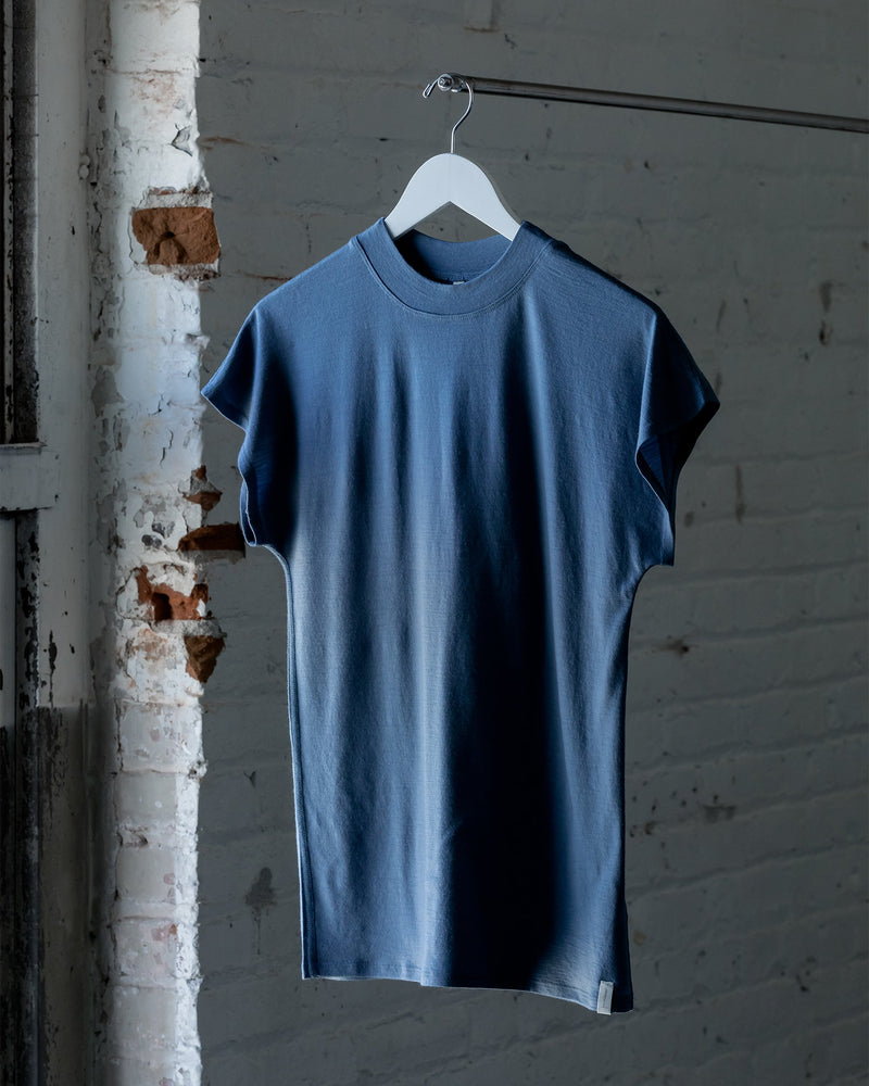 The 195 Dolman Top in Blue - Front #color_blue