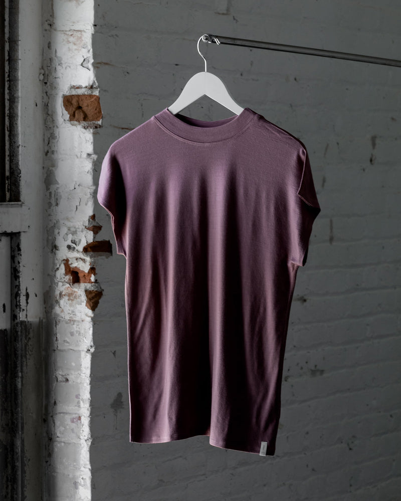 The 195 Dolman Top in Raspberry - Front #color_raspberry