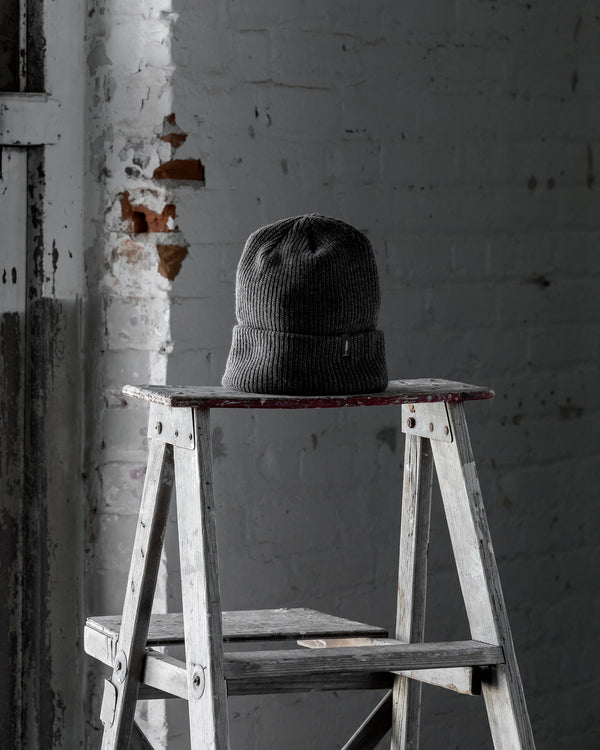 The Merino Cashmere Toque in Grey - Front #color_grey