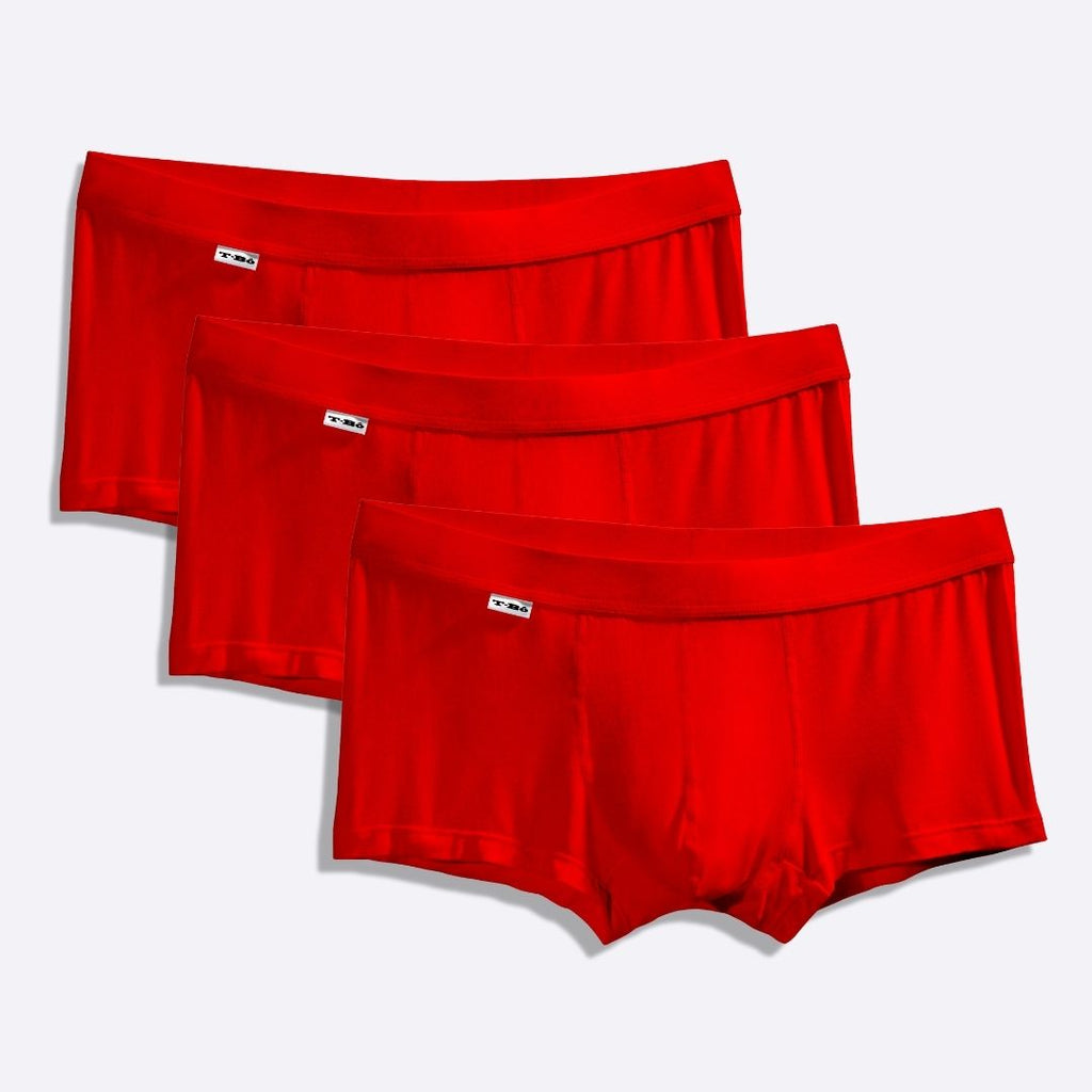 The TBô Red Trunk 3-Pack  Men's Bamboo Underwear – Cerqular