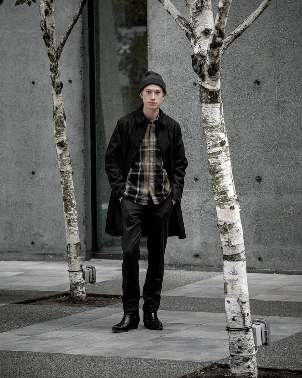 The Ecologyst Wool Shirt in Plaid - On Model 1 #color_plaid