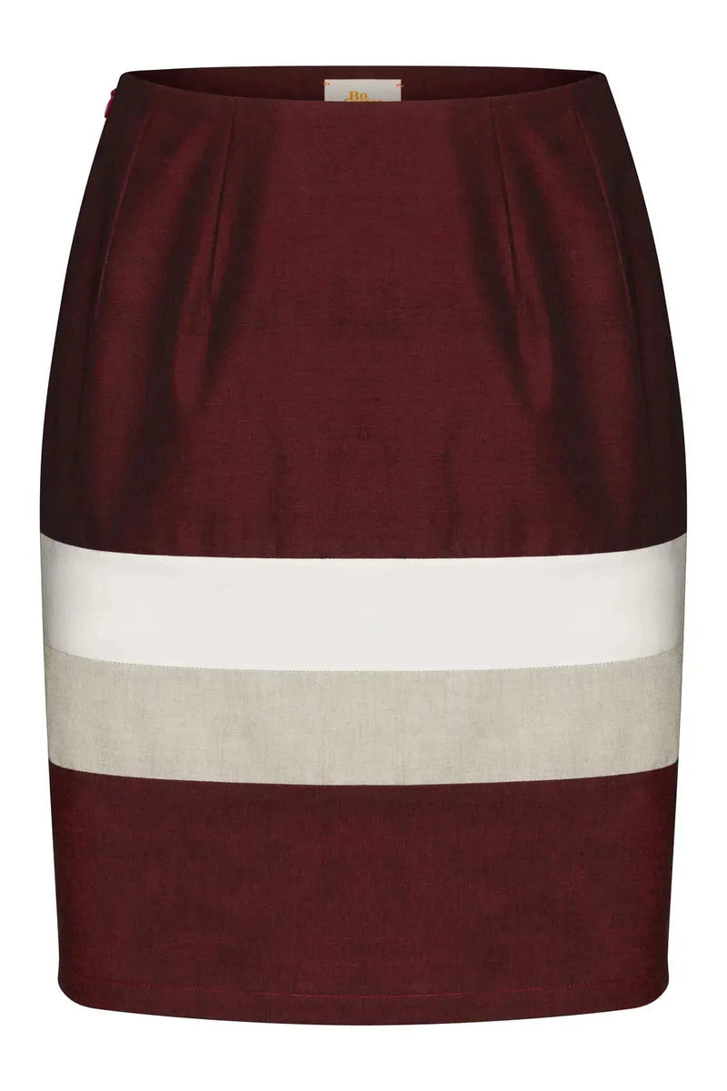 Togo Skirt (Burgundy)