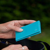 Bifold Card Holder in Turquoise