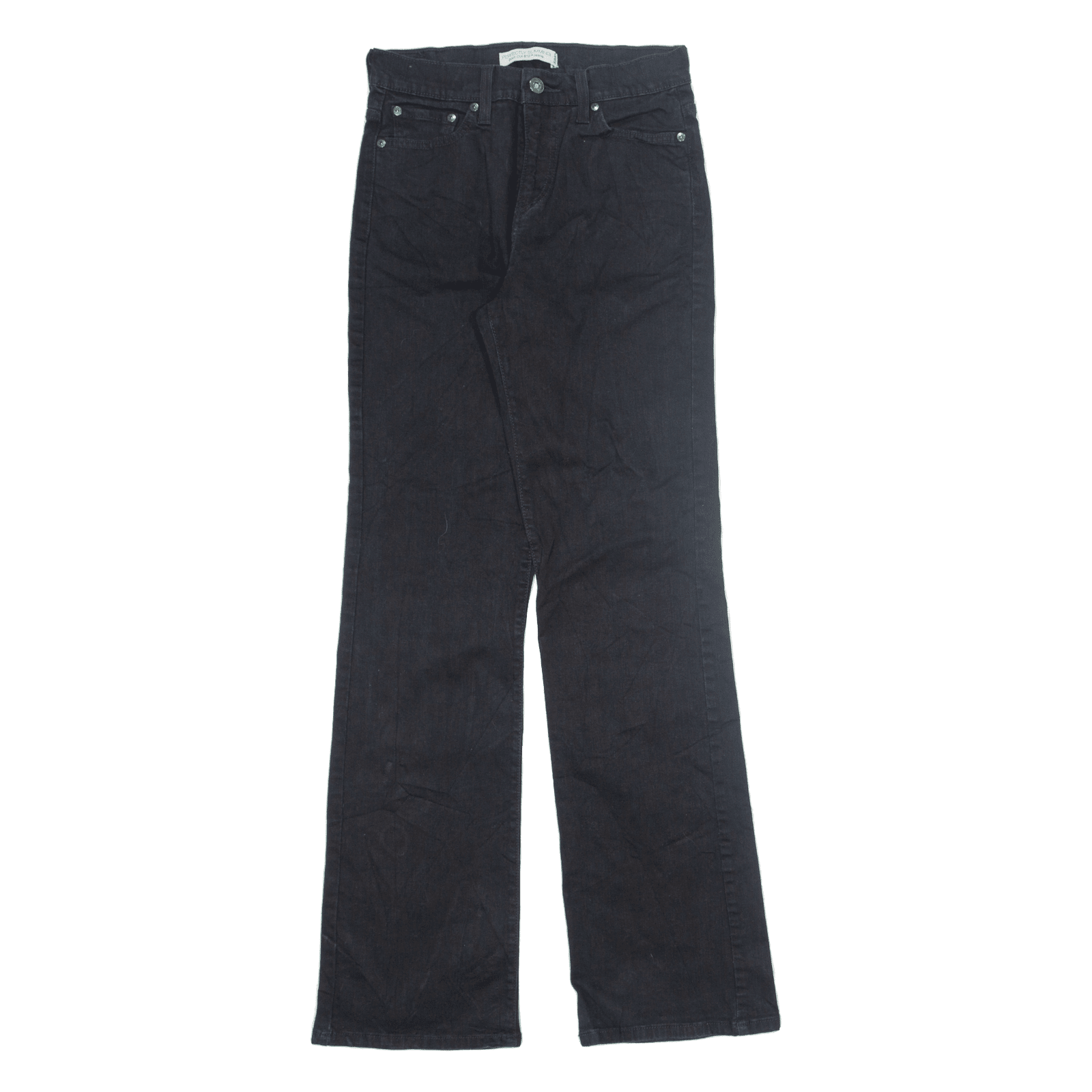 LEVI'S 512 Perfectly Slimming Jeans Black Denim Slim Bootcut Womens W27 L32