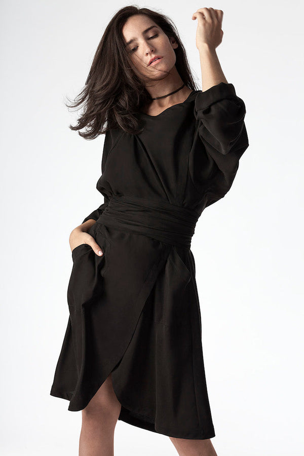Lâcher Prise Horizon Black Kimono - 3 in 1 Kimono Dress