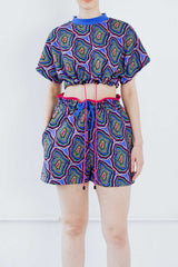 Upcycled - Playsuit - Shorts in Concentric loveheroldn