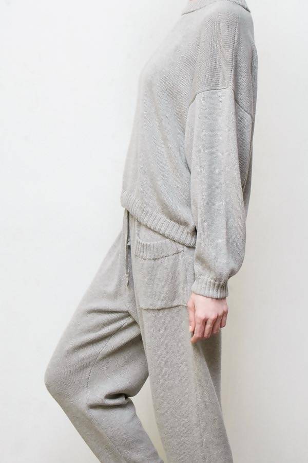 mimi hand knit suit - grey