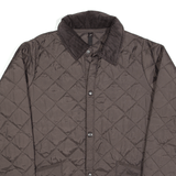 BARBOUR Liddesdale Jacket Brown Nylon Quilted Boys L