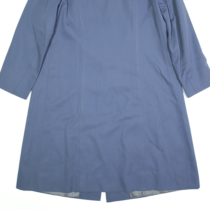 Coat Blue 90s Overcoat Womens M