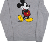 DISNEY Mickey Mouse Sweatshirt Grey Womens S