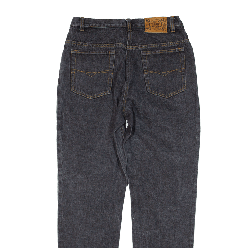 Vintage CLASSIX Jeans Black Denim Regular Bootcut Womens W28 L31