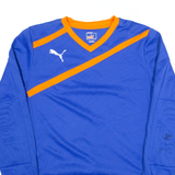 PUMA Sweatshirt Blue V-Neck Mens M