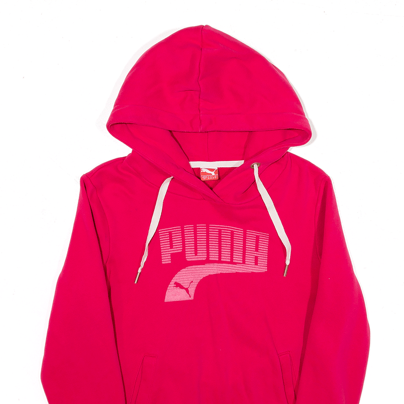 PUMA Sports Hoodie Pink Pullover Womens S