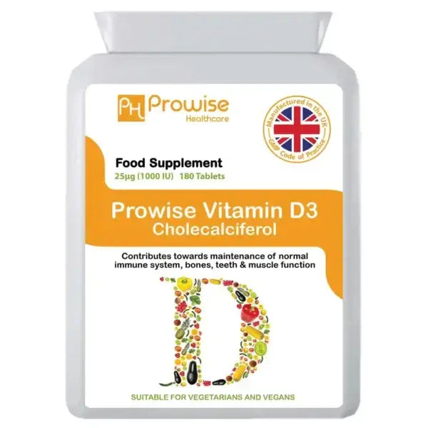 Vitamin D3 Cholecalciferol 1000iu 180 Tablets | Suitable For Vegetarians & Vegans | Made In UK