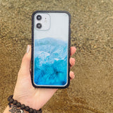 Clear Waves iPhone 12 Pro Max Case With Black Ridge