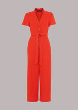 Emmie Linen Jumpsuit 34773 Red