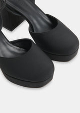 Estella Satin Platform Shoe 37677 Black