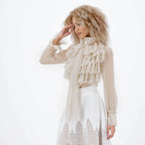 Ruffled Chiffon Blouse
