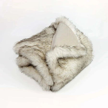 Fur Blanket - THE WILDEST DREAM Beige