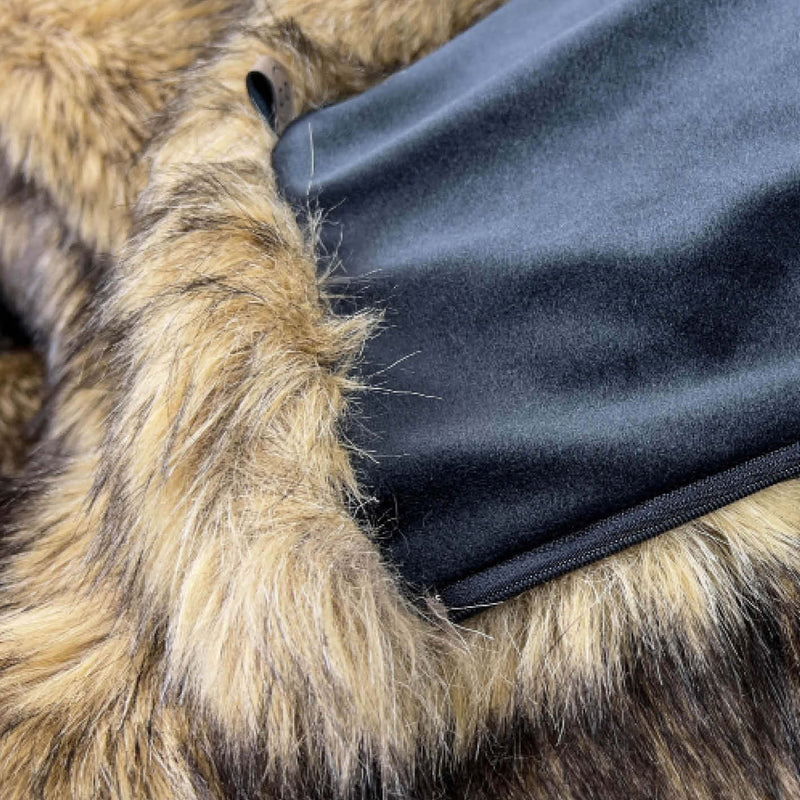 Fur Blanket - THE WILDEST DREAM Brown