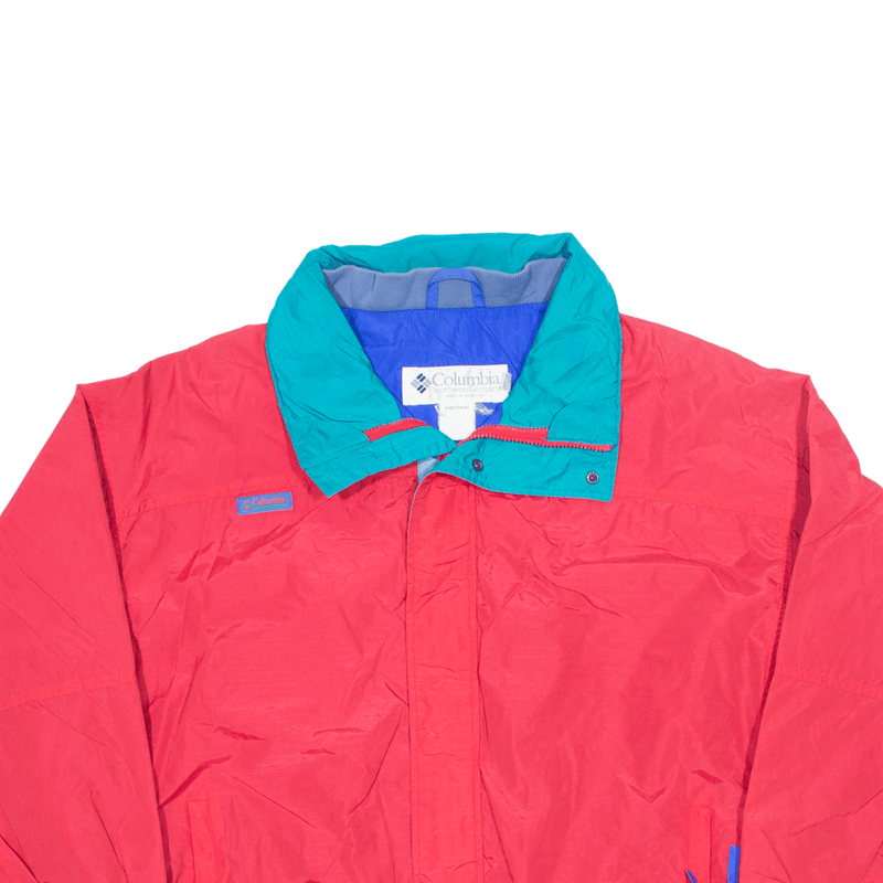 COLUMBIA Radial Sleeve Ski Jacket Red Nylon Mens XL
