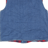 PASSAGER Blanket Lined Denim Gilet Blue 80s Mens L