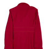 123 PARIS Overcoat Coat Red Wool Womens M