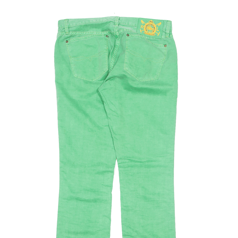 RALPH LAUREN Trousers Green Regular Tapered Womens W29 L34