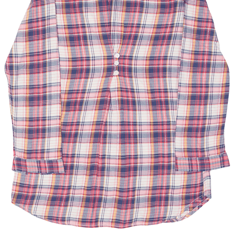 H&M LOGG Girls Shirt Pink Plaid Long Sleeve 11-12Y