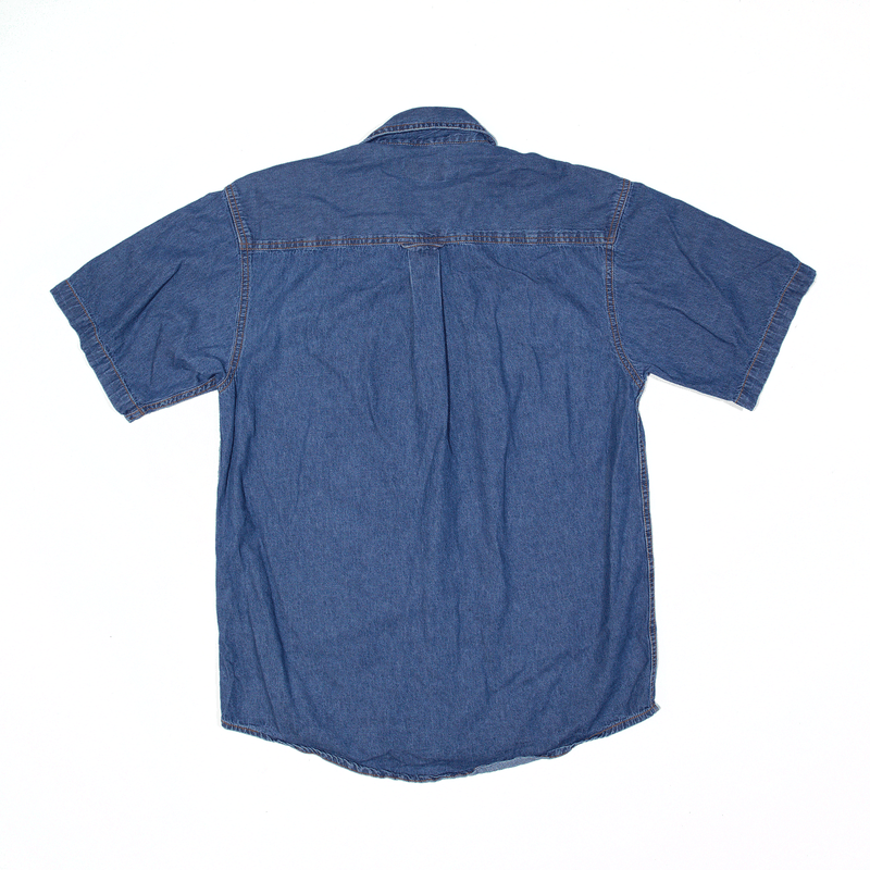 LINCOLN OUTFITTERS Shirt Blue Denim Short Sleeve Mens M