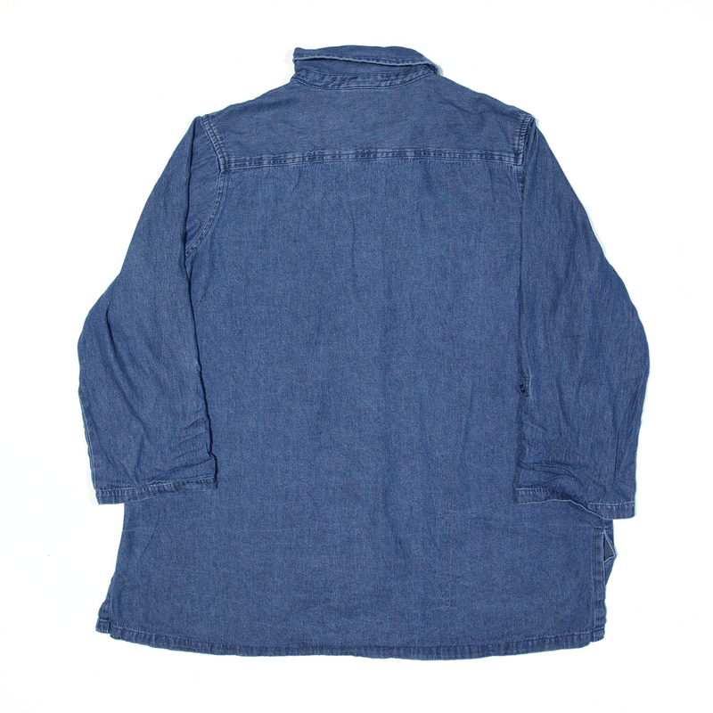 NITRO Shirt Blue Denim 3/4 Sleeve Womens XL