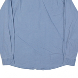 WRANGLER FIrst Christian Church Shirt Blue Denim Long Sleeve Mens M