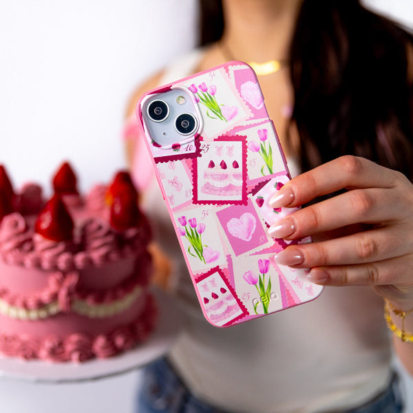 Bubblegum Pink Love Letters iPhone 12 Mini Case