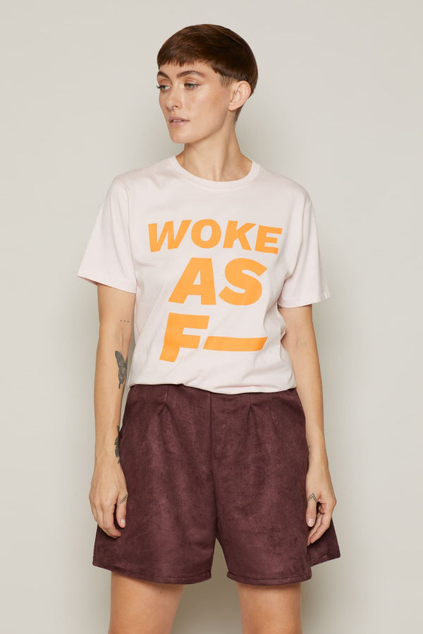 Woke As F T-Shirt (Pink)