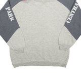 02 TANDEM Central Park 1/4 Zip USA Sweatshirt Grey High Neck 90s Womens S