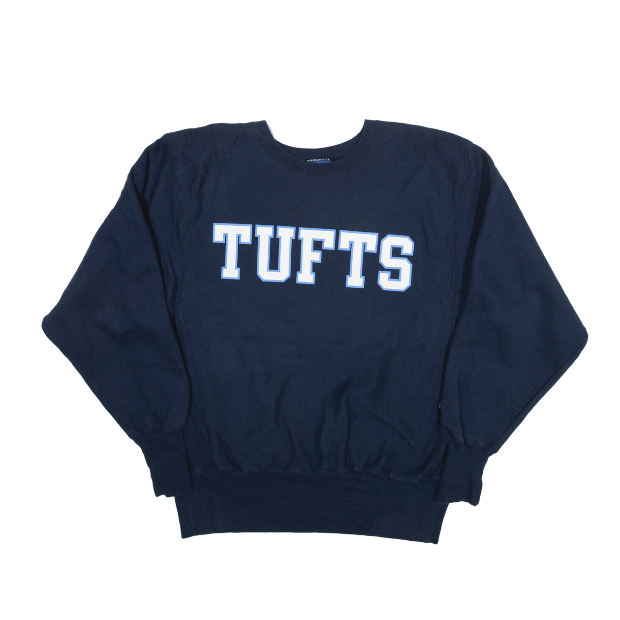 USA CHAMPION Sweatshirt – Mens M Crew Cerqular Neck Blue University Tufts