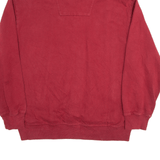 NAUTICA Red 1/4 Zip Sweatshirt Mens XL