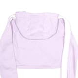 ELLESSE Cropped Sports Purple Pullover Hoodie Womens S