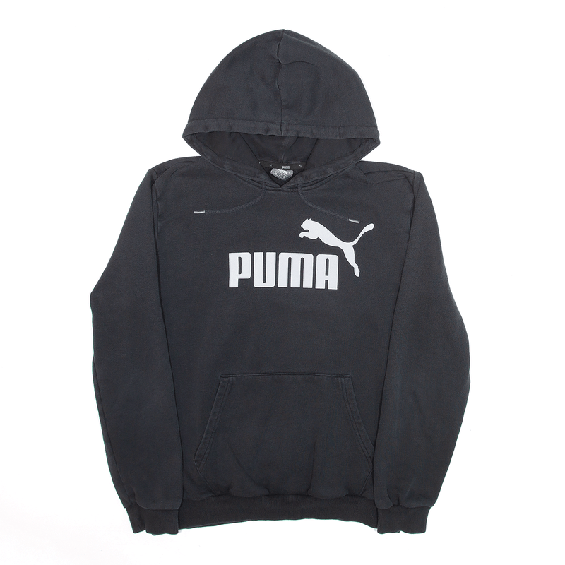 PUMA Sports Black Pullover Hoodie Mens M