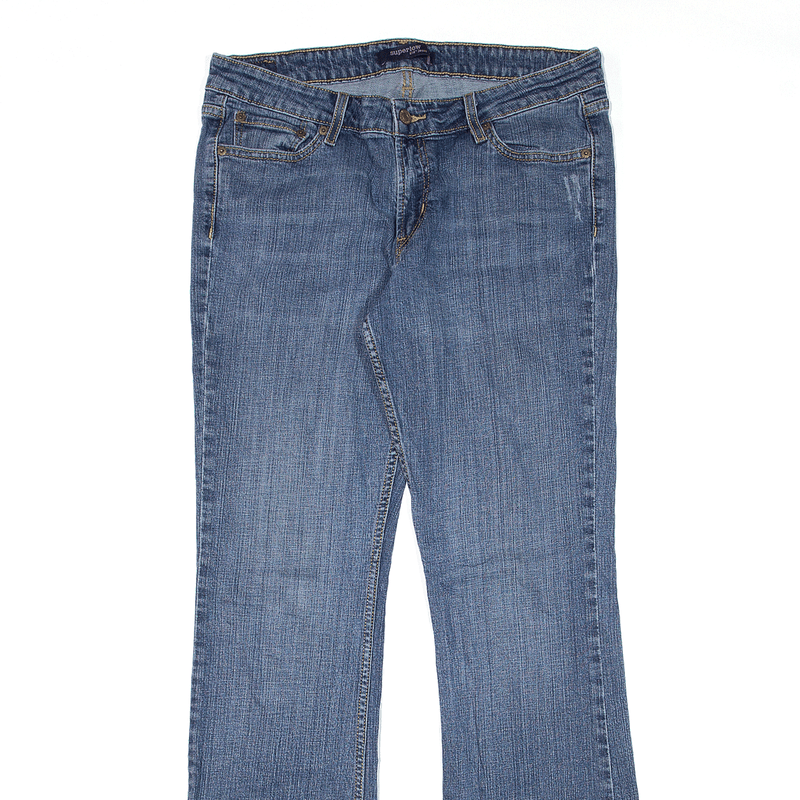 LEVI'S 518 Superlow Jeans Blue Denim Slim Bootcut Womens W32 L32