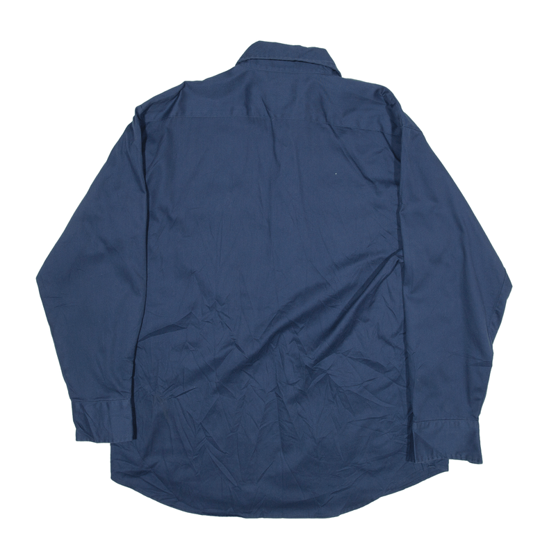 DICKIES Plain Shirt Blue Long Sleeve Mens L