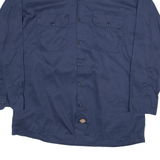 DICKIES Worker Shirt Blue Long Sleeve Mens L