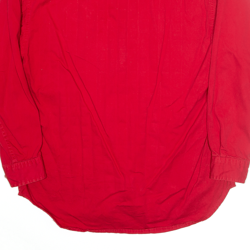 SIERRA PACIFIC Plain Shirt Red Long Sleeve Mens M