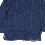 TOMMY HILFIGER Shirt Blue Flannel Long Sleeve Mens M
