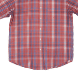 NAUTICA Shirt Red Plaid Short Sleeve Mens L
