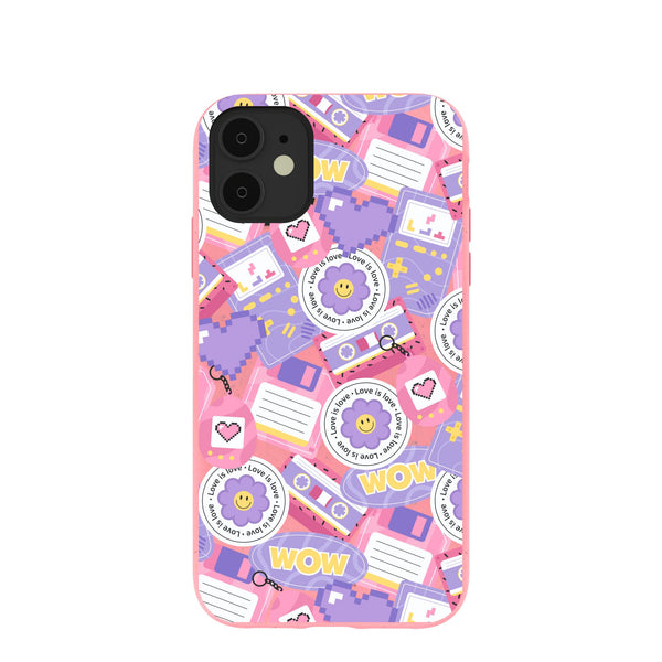 Bubblegum Pink Y2K Rewind iPhone 11 Case